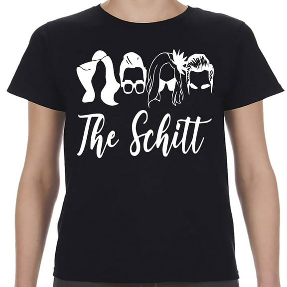 The Schitt Character Outlines Black Unisex Shirt-Unisex 4XL