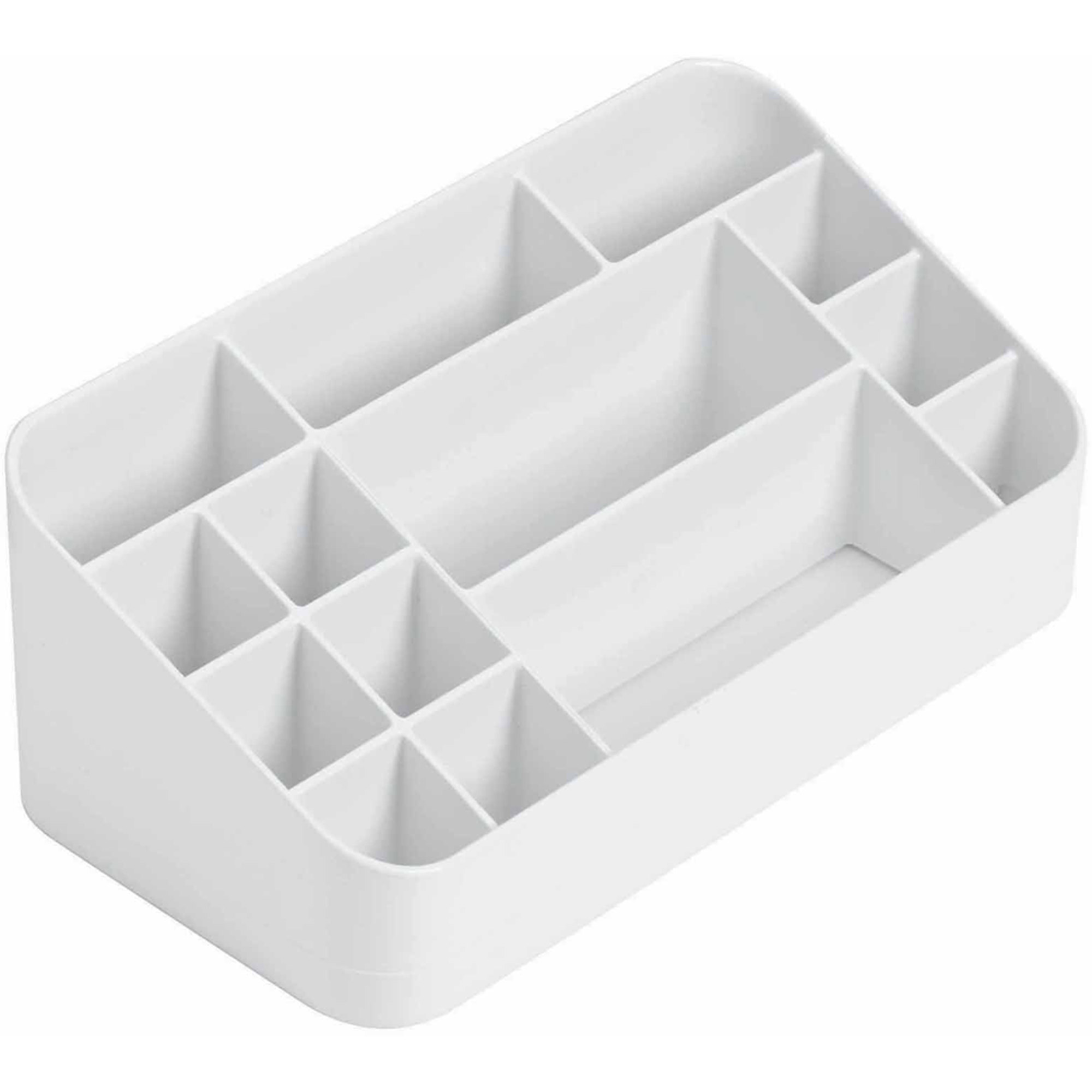 iDesign Clarity Cosmetic Organizer for Vanity Cabinet to Hold Makeup, Beauty Products, Lip Sticks, White - image 3 of 6