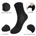 thumbnail image 4 of Deago 6 Pairs Mens Athletic Crew Cushioned Socks Running Performance Breathable Sports Socks (Black), 4 of 8