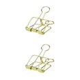 thumbnail image 1 of stanreset 1/2/3 20 Pieces Metal Paper Clip Anti-rust Unfading Solid Color Replacement Home Office File Examination Papers Clips Gold 19mm 2PCS, 1 of 6