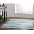 thumbnail image 5 of Trio Silt Ivory Blue Area Rug 5x7 Transitional Contemporary Design, 5 of 7