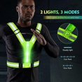 thumbnail image 5 of LED Reflective Vest for Night Running, USB Rechargeable Reflective Equipment for Running, High Visibility Luminous Adjustable Vest for Runners, Cyclis, 5 of 5