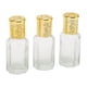 thumbnail image 4 of Botella de Perfume recargable de 3 uds., contenedor de Perfume recargable de vidrio transparente con cubierta dorada de 10ml para viajes, 4 of 8