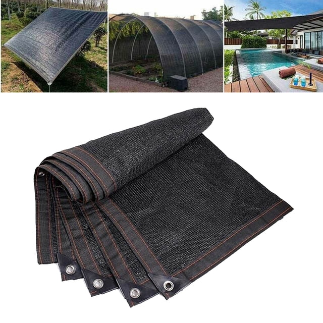 Paño de Sombra de La Casa Malla de Bloqueador Solar Sombra Resistente a Los UV Sol Negro Red para Invernadero Flores Plantas Patio Césped Malla Los 2x3m Macarena cubierta de sombra