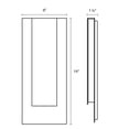 thumbnail image 2 of Sonneman 7265.74-WL Reveal 1 Light 19" High Integrated Led Outdoor Wall Sconce - Grey, 2 of 3