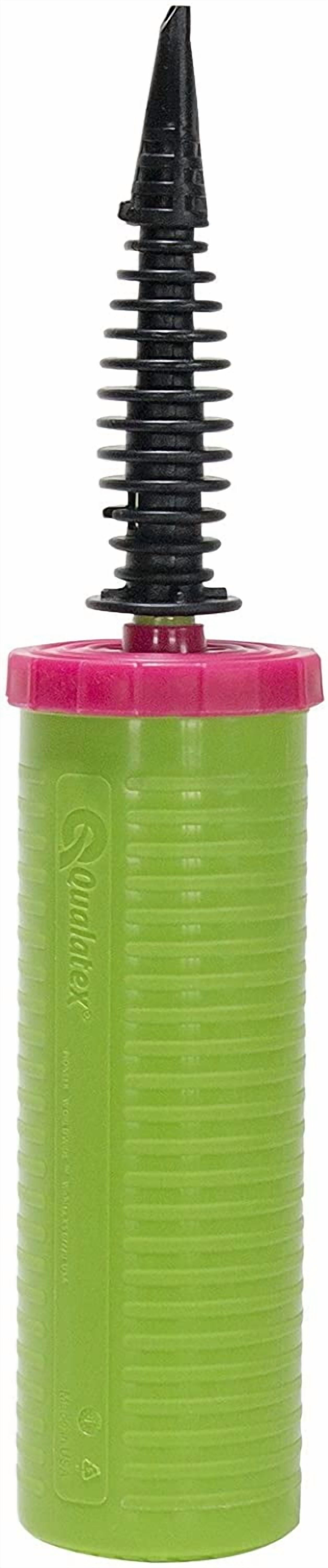 Qualatex 260Q Vibrant Assortment Biodegradable Latex Balloons 100 Units with 1 Dual Action Inflator Pump