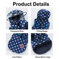 thumbnail image 2 of Small Dog Harness Jacket Hooded,Pet Coat Cold Weather Warm Vest Jacket with Harness,Dog Waterproof Windproof Cotton Costume for Puppy Small Medium Dogs Blue Dots S, 2 of 8