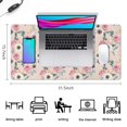 thumbnail image 5 of Long Mouse Pads for Desk,Pioneer Flower Floral Print Pattern Desk Mats on Top Of Desks, Desk Mouse Pad Extra Large with 3mm Non-Slip Base and Stitched Edge for Gaming,Office,Work,Home 31.5"x15.7", 5 of 6