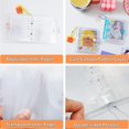 thumbnail image 4 of shiyou-2Pcs 3 Inch Mini Photo Album,20 Sheets 40 Pockets Photo Album in Loose Leaf Refillable 3 Rings Photocard Binder Cover Kpop Photocard Holder with Pendant for Picture Cards Storage,Blue White, 4 of 4
