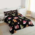 thumbnail image 3 of Castle Fairy 3-Piece Full Size Comforter Set - Tree Gingerbread Christmas Print, 3 of 8