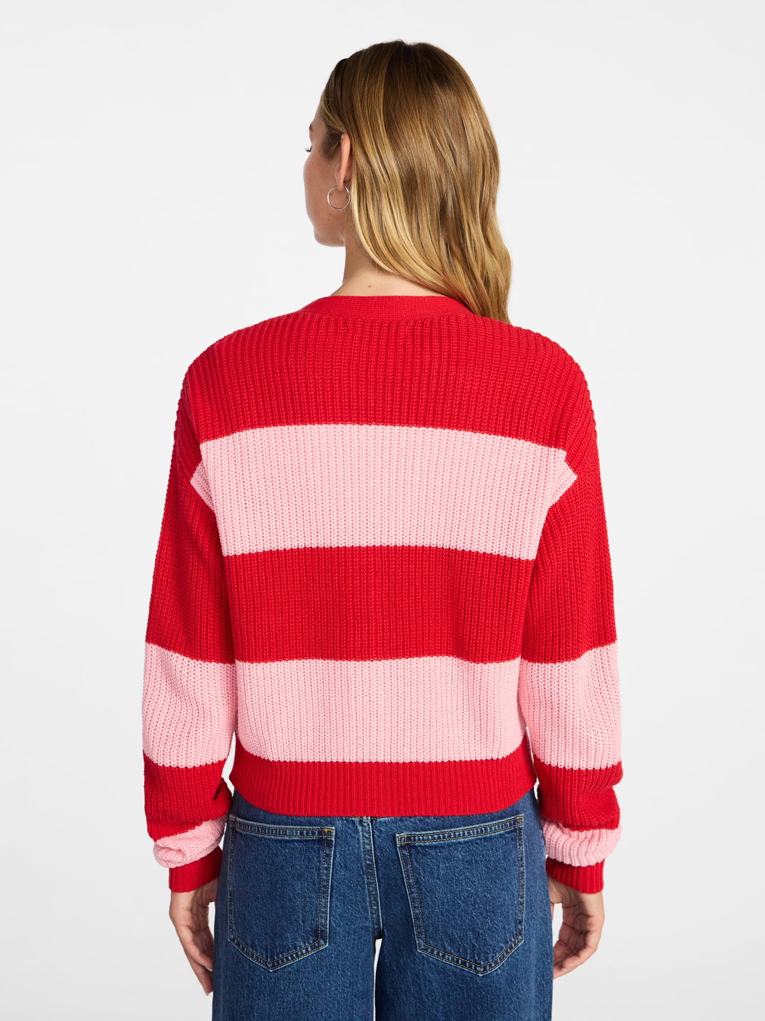 No Boundaries Cropped Knit Cardigan, Women's XXS-XXL