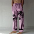thumbnail image 1 of Pantalones largos para hombre, moda, estampados, casuales, cintura elástica con bolsillo, pantalones deportivos, pantalones de poliéster para hombre., 1 of 4