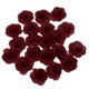 thumbnail image 1 of Paquete de 20 rosas artificiales de seda para decoración del hogar borgoña, 1 of 9
