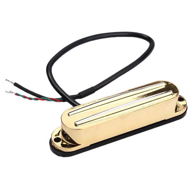 Juego de pastillas de una sola bobina Yuyangstore de doble riel para guitarras eléctricas ST cable núcleos Oro
