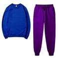 thumbnail image 2 of Lilgiuy Womens Sweatsuits 2 Piece Set Casual Solid Color Sweatsuits Baggy Long Sleeve Loose Matching Elastic Tracksuit Pants Sets for Fitness Exercise Gym, 2 of 5