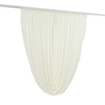 thumbnail image 5 of BalsaCircle 4x5 feet Ivory Sheer Curtain Backdrop Wedding Drapery Panel Party Reception Home Events Ceiling Decorations Supplies, 5 of 6