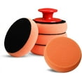 thumbnail image 1 of Nvzi Kit de 6 almohadillas aplicadoras de cera para automóvil, aplicadores de esponja suave, almohadilla de cera de espuma con mango de agarre para pulir y limpiar el automóvil, 1 of 5