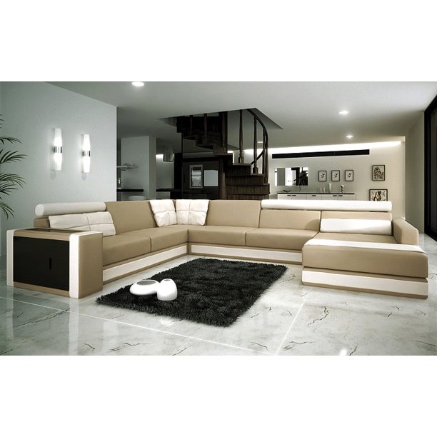 Modern Italian Design Leather Sectional Sofa CP3001