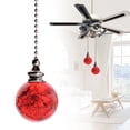 thumbnail image 2 of Garloy Decorative Ball Pendant Chain Extender,Extension Pull String for Ceiling Fans,Ceiling Fan Chain Pulls,Ceiling Fan Pull Chain,Fan Pulls for Ceiling Fans,Fan Pull Chain Extension,Red,1PC, 2 of 4