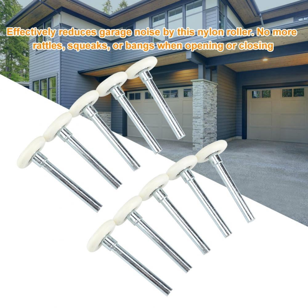 WALFRONT 10PCS Garage Door Gate Nylon Roller Sectional Replacement