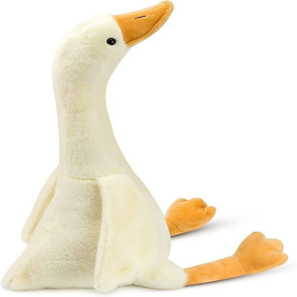19.7” Swan Stuffed Animal Soft Smooth Goose Plush Stuff Toy Gifts for Child Boys Girls (White)
