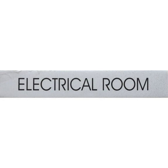 ELECTRICAL ROOM SIGN (2X11.75,BRUSH SILVER,ALUMINUM) -ref16822