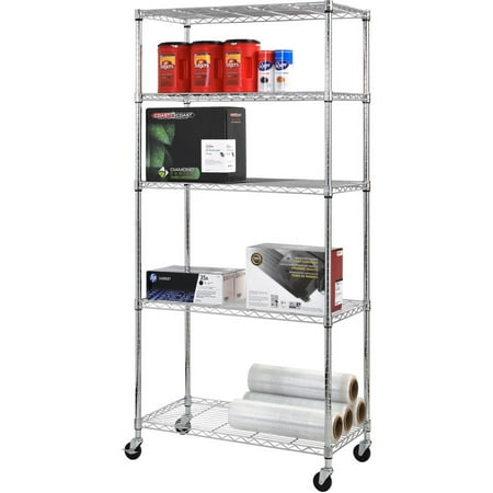Zoro Select Mws361872 Wire Shelving Unit 18 D X 36 W 72 H 5 Shelves Chrome Com - Diy 2×4 Basement Shelves