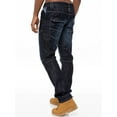 thumbnail image 2 of Enzo Mens Straight Leg Jeans Designer Denim Trousers, 2 of 6