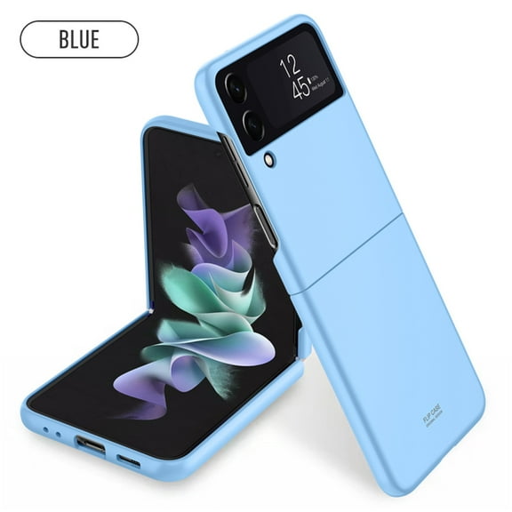 K-Lion Folding Case for Samsung Galaxy Z Flip 4 5G, Ultra Slim High Quality PC Skin-feel Lens and Screen Over Protection Shockproof Cover for Samsung Z Flip 4,Iceblue