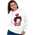 thumbnail image 3 of Cute Betty Boop Miss Heart Breaker Women Plus Size Sweatshirt Brisco Brands 4X, 3 of 5