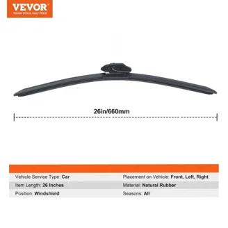 Bosch Beam Wiper Blades Pair Of - Sizes 26 & 19 - Clear Bosch Beam Wiper Blades Pair Of - Sizes 26 & 19 - Clear