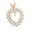 Rose, variant on Ladies Charm 14k Rose, White or Yellow Gold Round Diamond Heart Pendant 2.4ctw (Yellow Gold)