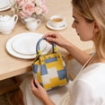 thumbnail image 7 of Knitted Handbag for Women, Lightweight Stylish Commuting Bag with Magnetic Buckle and Flexible Shape, Practical Small Item Storage for Shopping, Dating, Office, and Everyday Activities, 7 of 7
