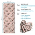 thumbnail image 2 of Pink Cow Bell Pattern Hot Yoga Mat Towel Non Slip for Hot Yoga - Quick-Drying Yoga Mat Cover with 4 Corner Pockets with Travel Bag - Hot Yoga Towel Non Slip 74"x26", 2 of 6