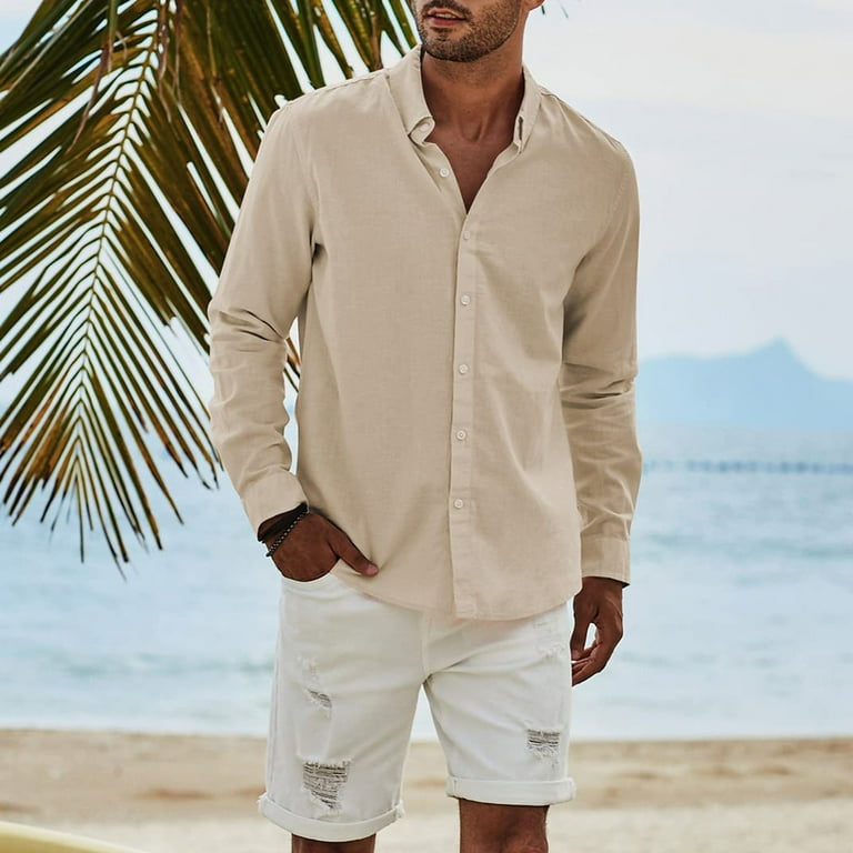 Kagetolytai Top Men's Fashion Long Sleeve Solid Colour Casual T Kagetolytai Top Men's Fashion Long Sleeve Solid Colour Casual T