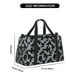 thumbnail image 3 of Fotbe Flower Bolsa de Viaje con Estampado, Bolsa de Fin de Semana para Mujer con Compartimento para Zapatos, Bolsa de Gimnasio con Bolsillo Húmedo, 3 of 7