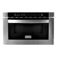 thumbnail image 1 of ZLINE 24 Inch 1 Cubic Feet 1000 Watt Digital Microwave Drawer, Stainless Steel, 1 of 9