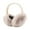 Cream-colored, variant on Cheers.US Foldable Women Winter Earmuffs Girl Ski Adjustable Ear Covers for Cute Ear Warmer Outdoor Earmuff Fleece Lining