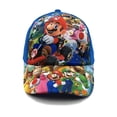 thumbnail image 2 of Gorra con visera de protección solar impresa Super Mario, gorra de béisbol para exteriores para niños y niñas, 2 of 2