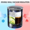 thumbnail image 2 of 12oz Coffee Tumblers Blue Christmas Snowflake Pattern Stainless Steel Vacuum Insulated Travel Tumbler Coffee Cups Mug with Lid and Straw with Cleaning Brush for Cold & Hot Drinks, 2 of 5