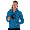 thumbnail image 5 of Floral Yin Yang Symbolic Spiritual Hoodie Sweatshirt Women Brisco Brands S, 5 of 6