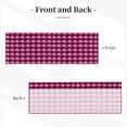 thumbnail image 3 of Drapery Wear Rod Short Curtain 54x18in Filter With Light Feature For Easy Installation Rod Free For Bedroom Kitchen Bathroom\r\n Magenta Houndstooth_4, 3 of 7