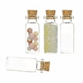 thumbnail image 3 of 4 Pcs 10ML Mini Bouchon en Liège Transparent Petits Contenants en Verre Flacons Bocaux Q3Z7, 3 of 5