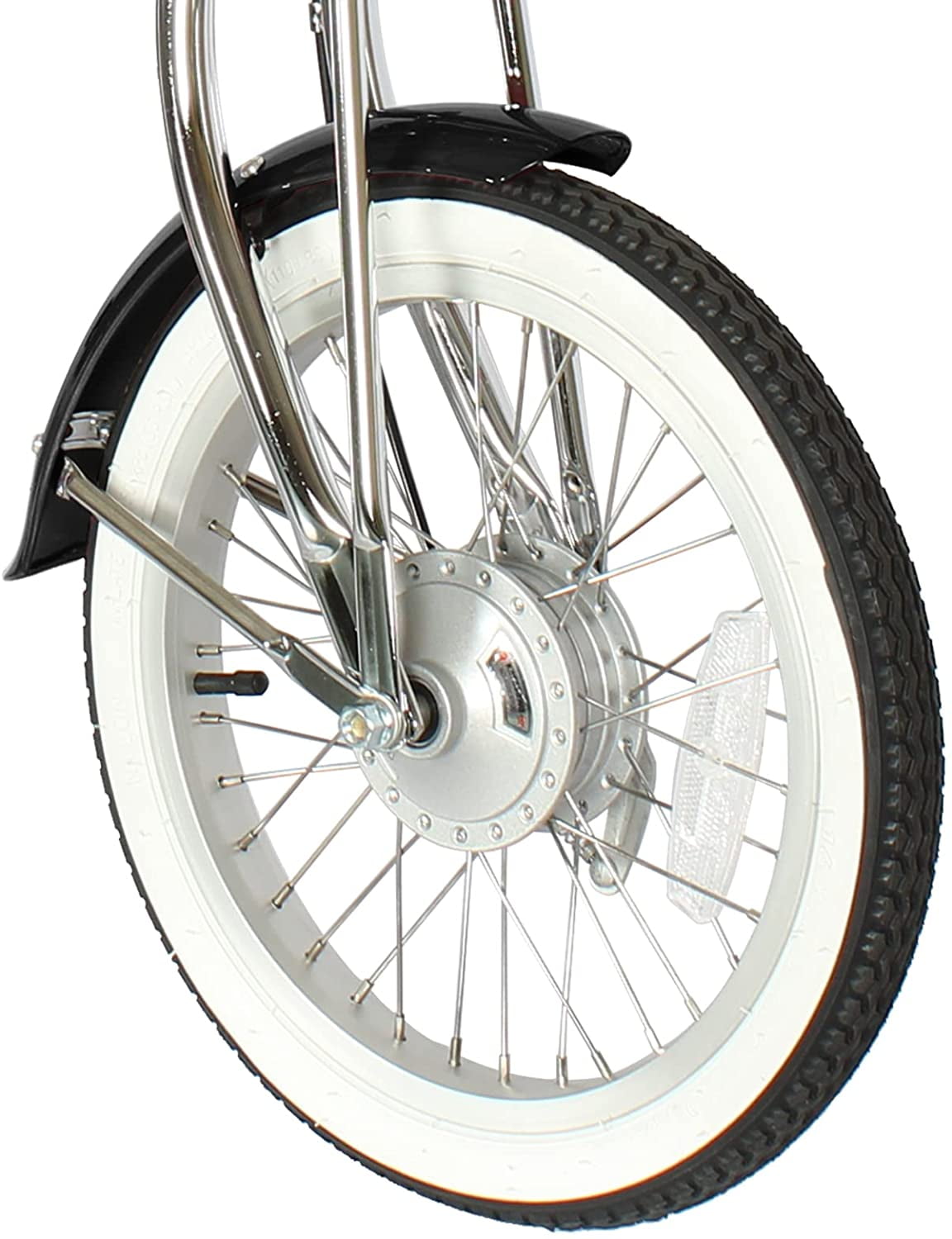 Wonder Wheels 16 Inch Lowrider Hi-Ten Steel Drum Brake Single Speed Bicycle w/ Alloy Rims - Matte Black