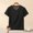 Black, variant on Women's Tops Under $5 Plus Size Short Sleeve V Neck Solid Casual Top for Summer