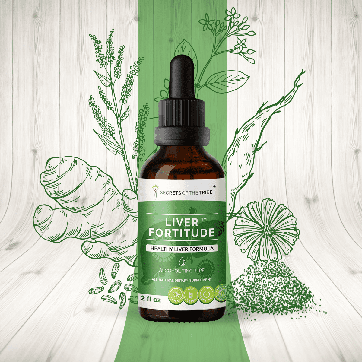 Liver Fortitude Alcohol Extract, Tincture, Milk Thistle, Chicory