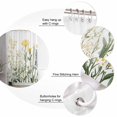 thumbnail image 5 of Small Stall Shower Curtain 48x72 Inch Narrow Half Size Yellow Spring Floral Bath Curtains Bathroom Decor Summer Botanical Flowers Waterproof Fabric Shower Curtain Set with Hooks 48 Inch, 5 of 6