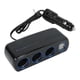 thumbnail image 3 of Cargador de coche con 3 enchufes y doble USB QC 3.0 con iluminación LED brillante de 1 a 3, universal para vehículos de 12 V a 24 V, 3 of 10