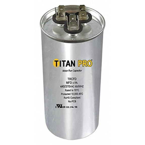 TITAN PRO Motor Dual Run Cap 60 5 MFD 370 440V TRCFD605