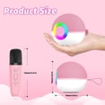 thumbnail image 3 of Mixfeer Karaoke Machine for Kids Adults with 2 Wireless Karaoke Microphones, Mini Portable Bluetooth Karaoke Speaker, Birthday Gifts for Boys Girls, Pink, 3 of 9